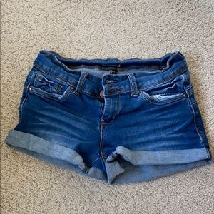 Blue jean shorts